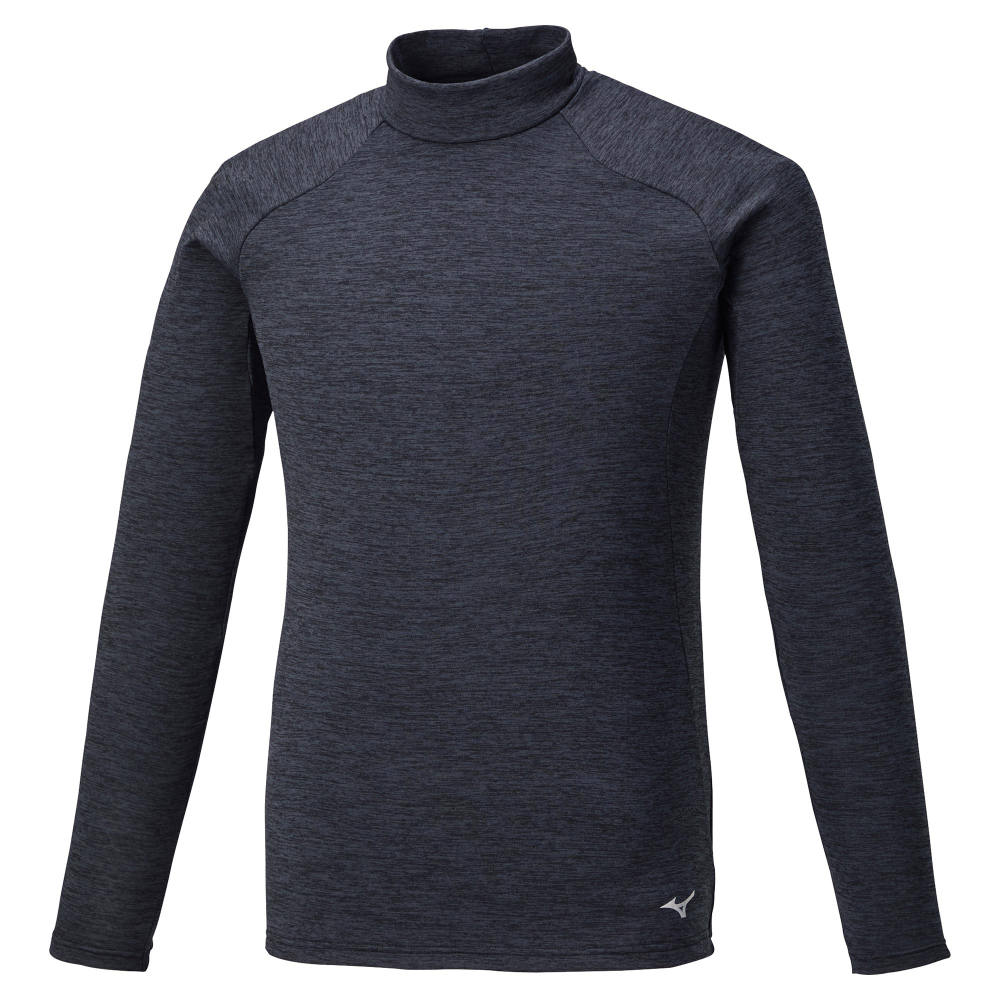 Unisex Stretch Fleece High Neck Long Sleeve T-shirt