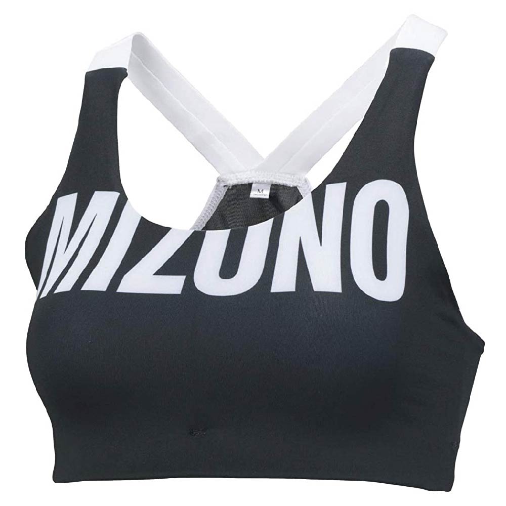Mizuno Alpha Graphic Women's Training Sports Bra - Black